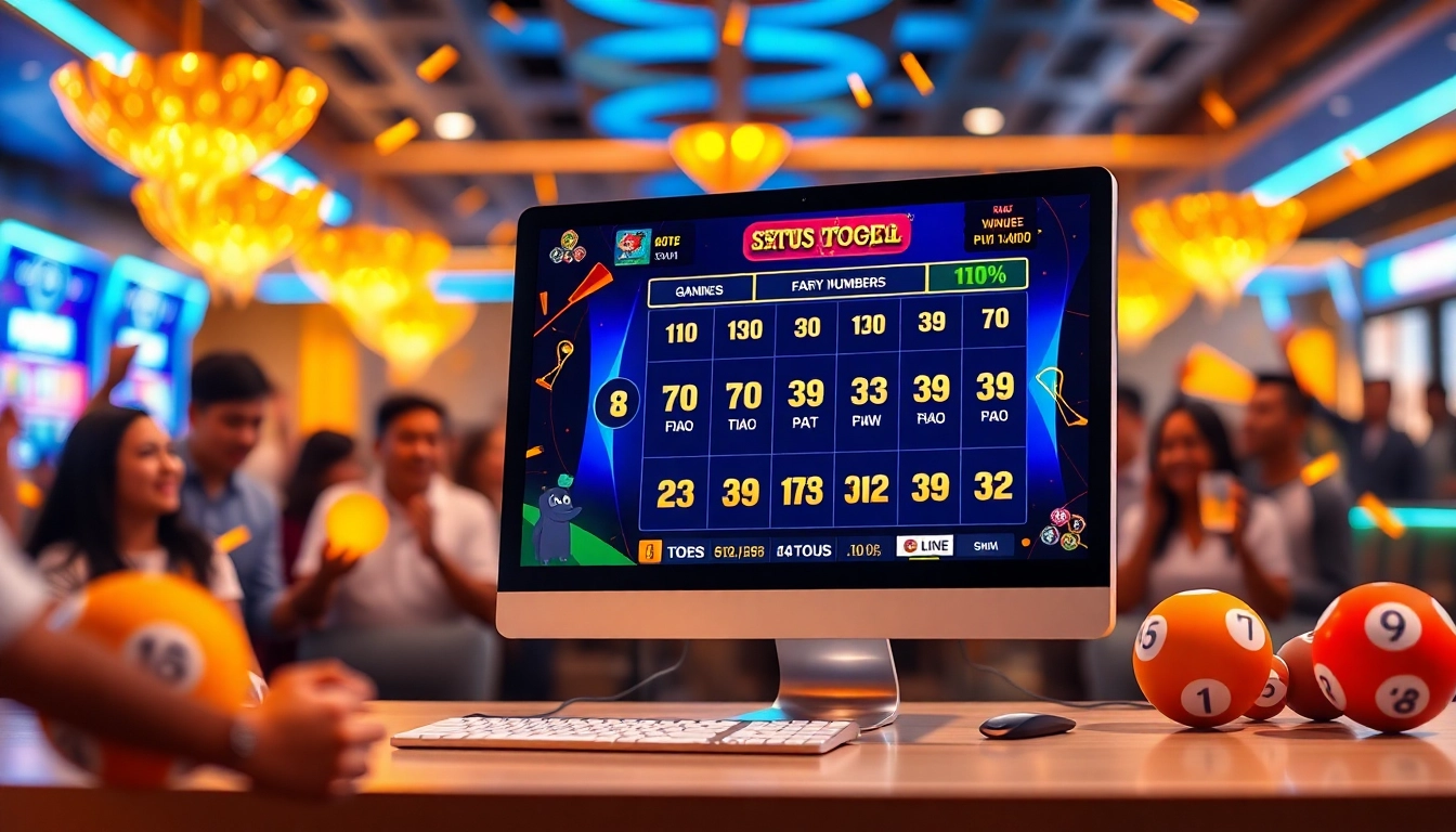 Experience the excitement of situs togel with vibrant online gaming visuals showcasing winning moments.