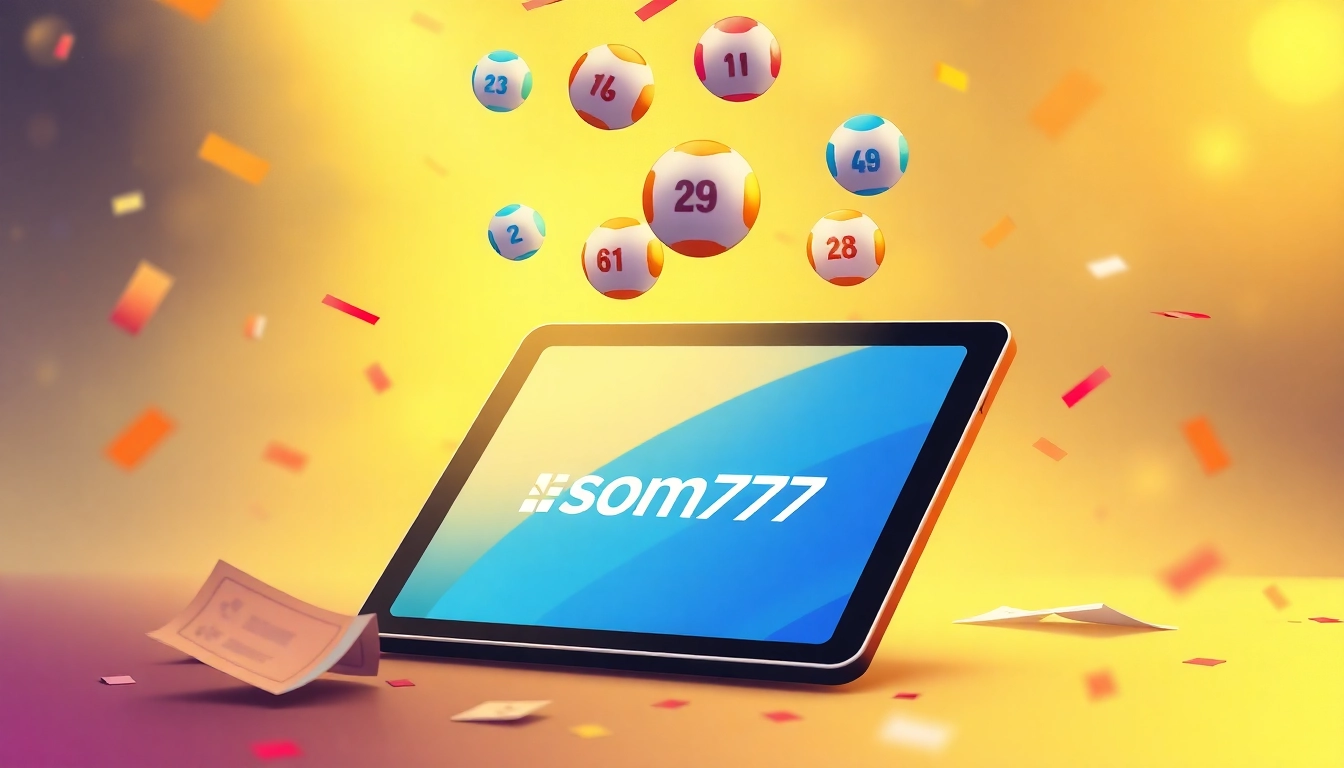 Experience the thrill of lottery with som777's vibrant digital interface.