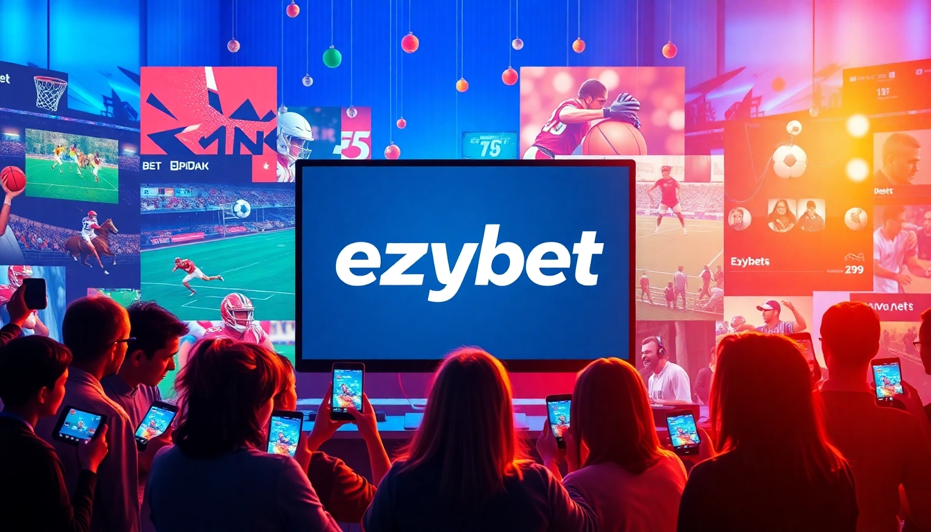 Engage with ezybet's online betting and sports experience through vibrant digital interactions.