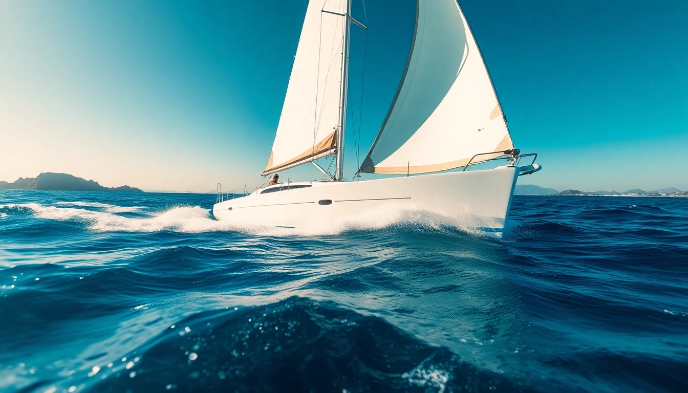 J88 sailboat gliding across the ocean's surface, highlighting its speed and design features.