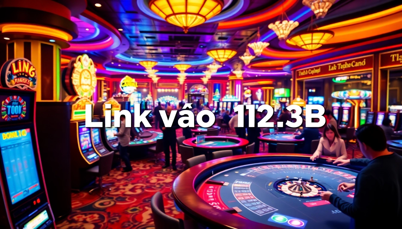 Experience the thrill of Link vào 123B as players engage with lively casino games and vibrant slot machines.