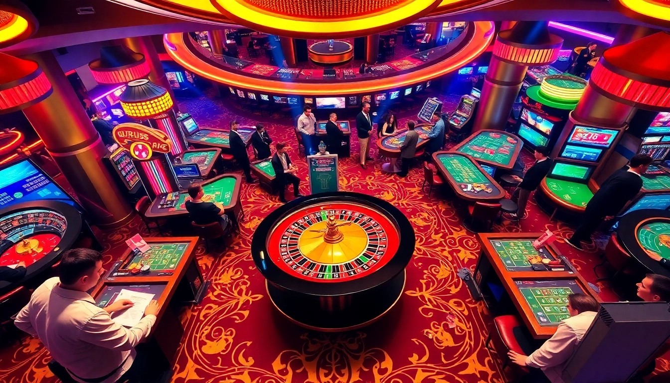 Experience the thrill of winning at urus99 with an exciting casino gaming scene featuring roulette and eager players.