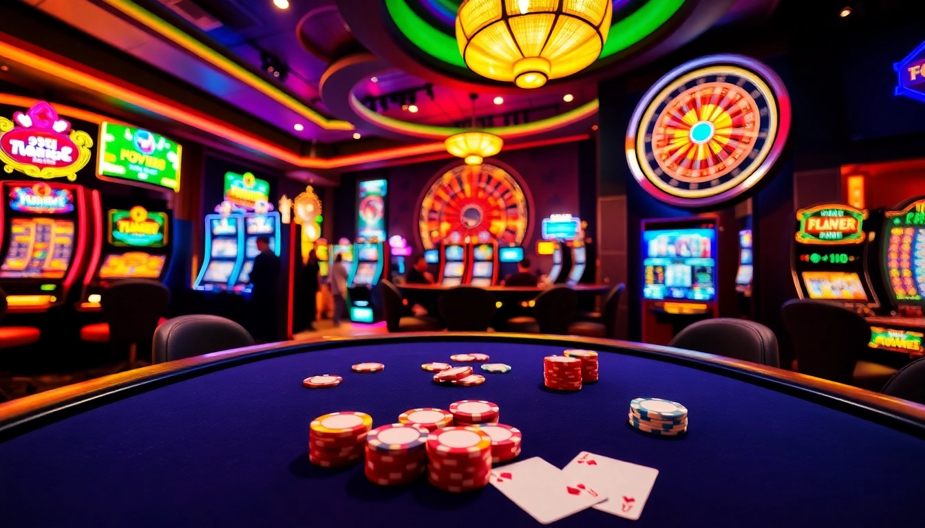 Y999 Game Download: Experience thrilling gameplay with flashing slot machines and vibrant poker tables.